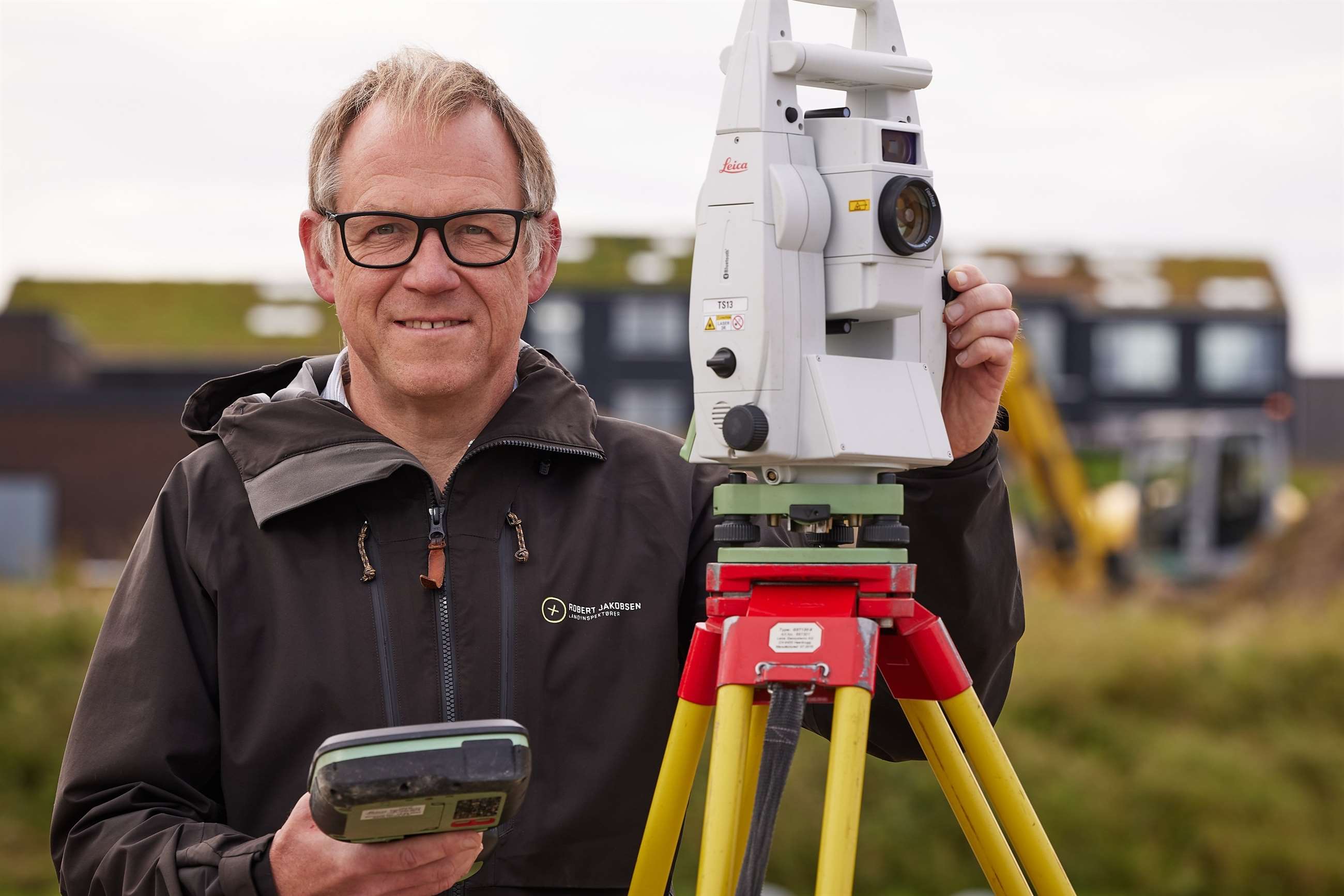 Robert med totalstation